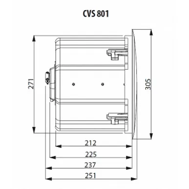 Встраиваемая трансформаторная акустика TANNOY CVS 801-BK